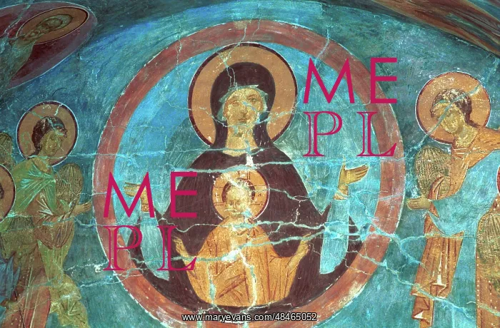 : Murals at Cathedral of Nativity of Virgin in Ferapontov : Murals at Cathedral of Nativity of Virgin in Ferapontov