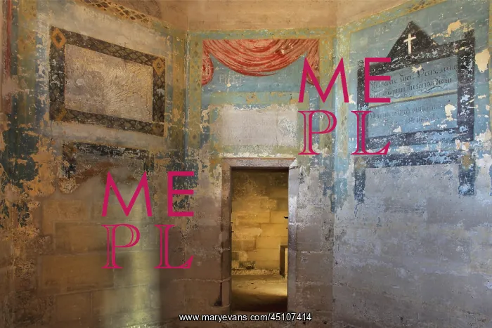  : Murals, Keep, Chateau de Vincennes, Ile de France, France