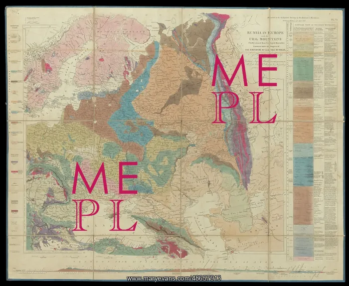 : Murchison's Map of Russia (1847) : Murchison's Map of Russia (1847)