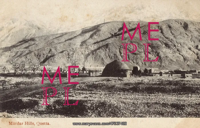: Murdar Hills and Barracks, Quetta, British India : Murdar Hills and Barracks, Quetta, British India