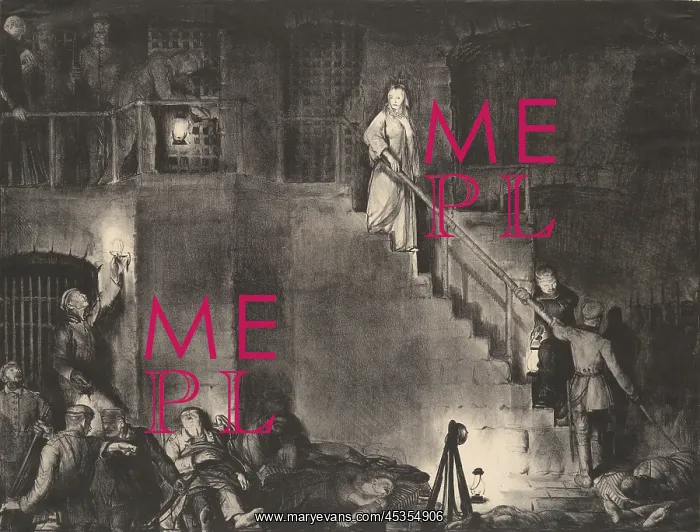 : MURDER OF EDITH CAVELL, by George Bellows, 1918 : MURDER OF EDITH CAVELL, by George Bellows, 1918