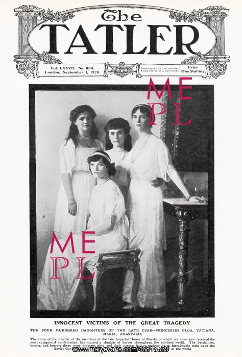 : Four Murdered Daughters of the Late Czar : Four Murdered Daughters of the Late Czar