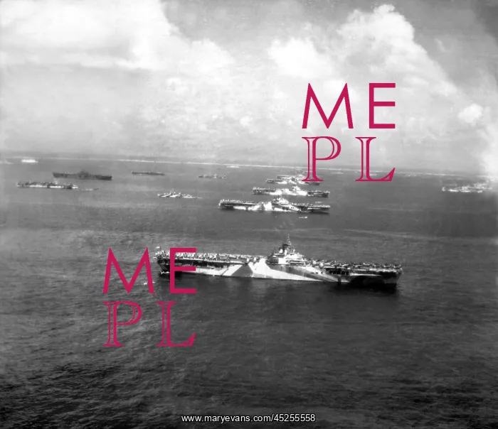 : Murderers Row, U.S. Air Craft Carriers at Ulithi : Murderers Row, U.S. Air Craft Carriers at Ulithi