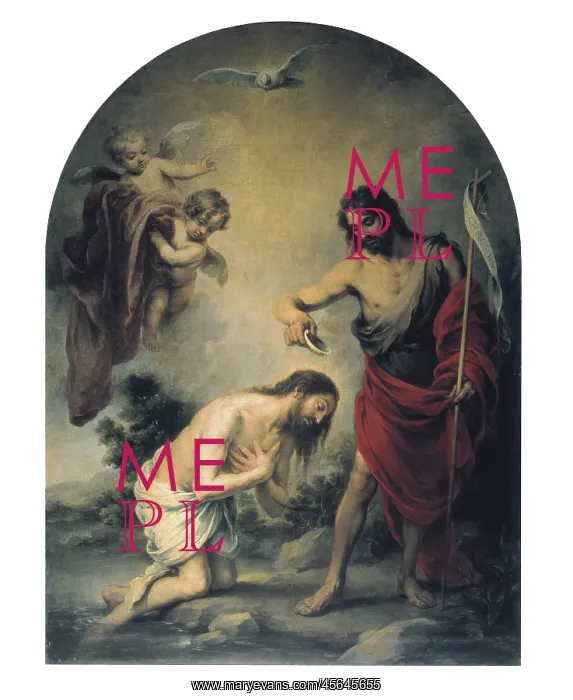 : MURILLO, Bartolome Esteban, Baptism of Jesus : MURILLO, Bartolome Esteban, Baptism of Jesus
