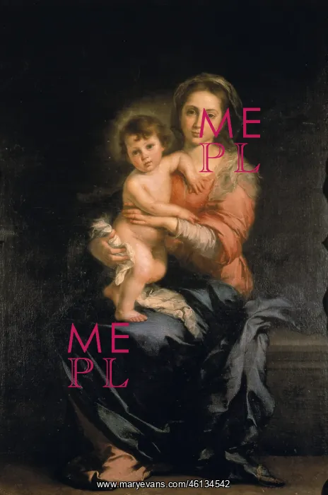 : Murillo, Bartolome Esteban, Madonna and Child : Murillo, Bartolome Esteban, Madonna and Child