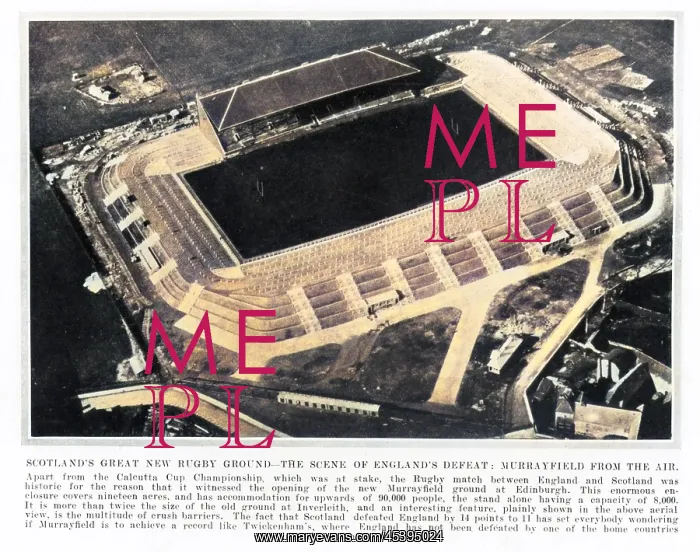 : Murrayfield stadium from the air : Murrayfield stadium from the air