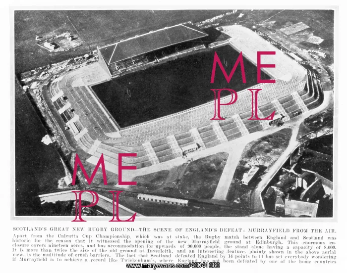 : Murrayfield stadium from the air : Murrayfield stadium from the air