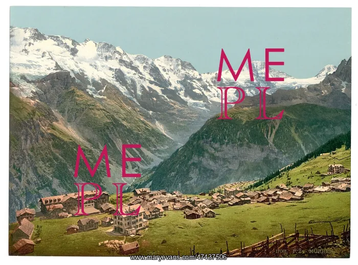 : Murren, general view, Bernese Oberland, Switzerland : Murren, general view, Bernese Oberland, Switzerland