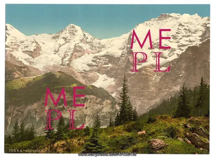 : Murren, Grutschalp, II, Eiger, Monch and Jungfrau, Bernese O : Murren, Grutschalp, II, Eiger, Monch and Jungfrau, Bernese O