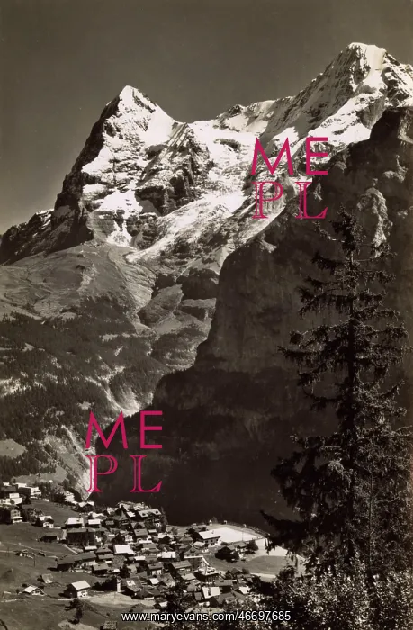  : Murren, Switzerland - Bernese Alps - Eiger and Monch