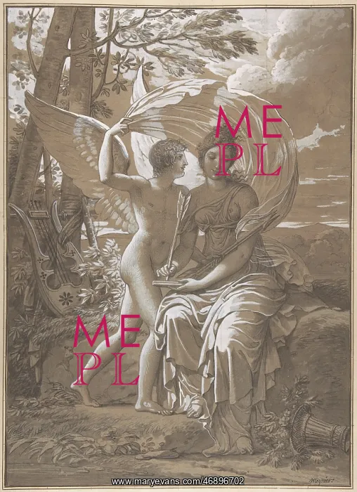 : The Muse Erato Writing Verses Inspired by Love : The Muse Erato Writing Verses Inspired by Love