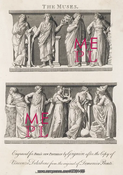 : The Muses. Clio - Thalia - Terpsichore - Euterpe - Polyhymnia - Calliope : The Muses. Clio - Thalia - Terpsichore - Euterpe - Polyhymnia - Calliope