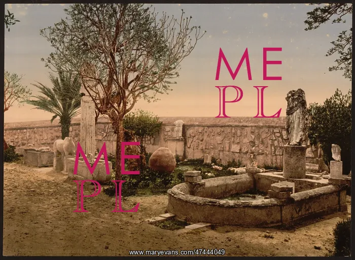 : Museum garden, Carthage, Tunisia : Museum garden, Carthage, Tunisia