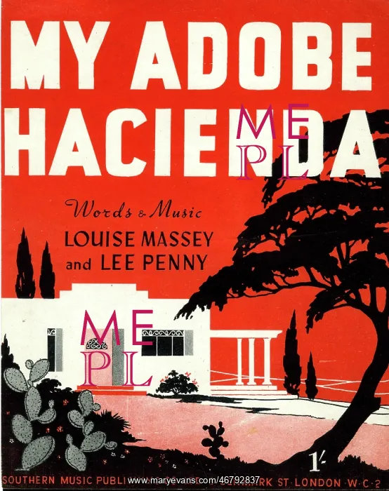 : Music cover, My Adobe Hacienda : Music cover, My Adobe Hacienda