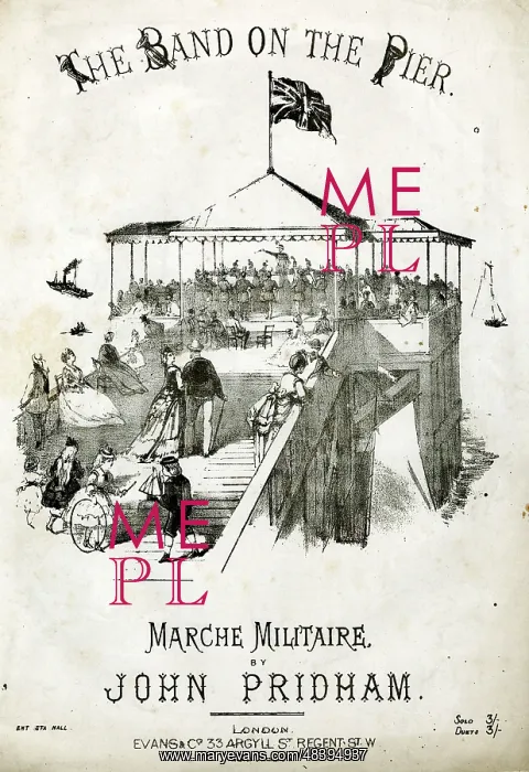 : Music cover, The Band on the Pier : Music cover, The Band on the Pier