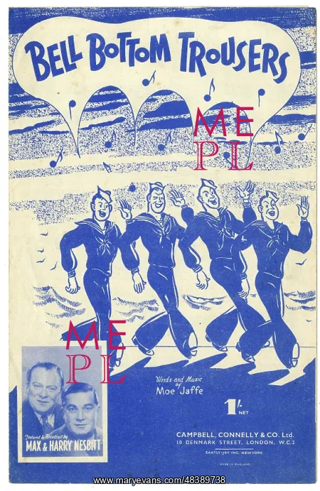 : Music cover, Bell Bottom Trousers : Music cover, Bell Bottom Trousers