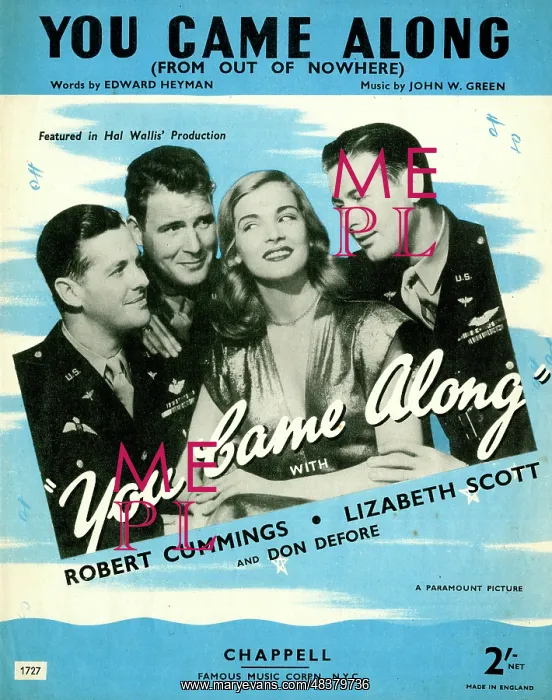 : Music cover, You Came Along (From Out of Nowhere) : Music cover, You Came Along (From Out of Nowhere)