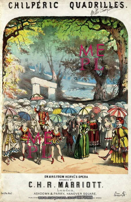 : Music cover for Chilperic Quadrilles : Music cover for Chilperic Quadrilles
