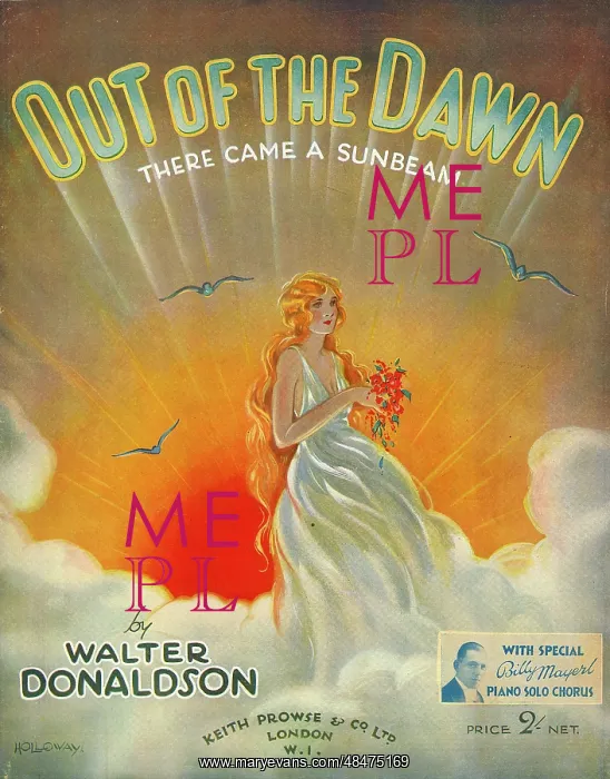 : Music cover, Out of the Dawn : Music cover, Out of the Dawn