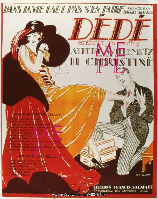 : Music cover, Dede, operetta in three acts : Music cover, Dede, operetta in three acts