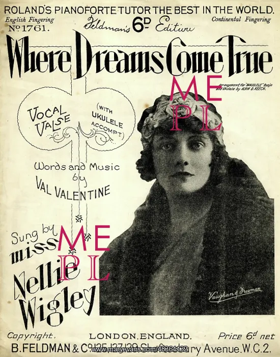 : Music cover, Where Dreams Come True : Music cover, Where Dreams Come True