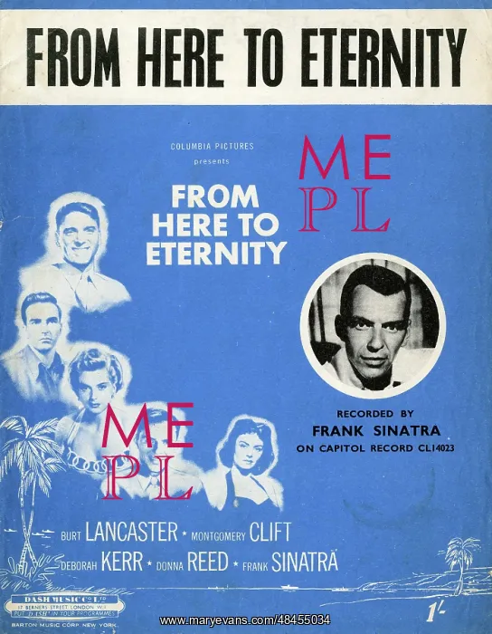 : Music cover, From Here To Eternity, Frank Sinatra : Music cover, From Here To Eternity, Frank Sinatra