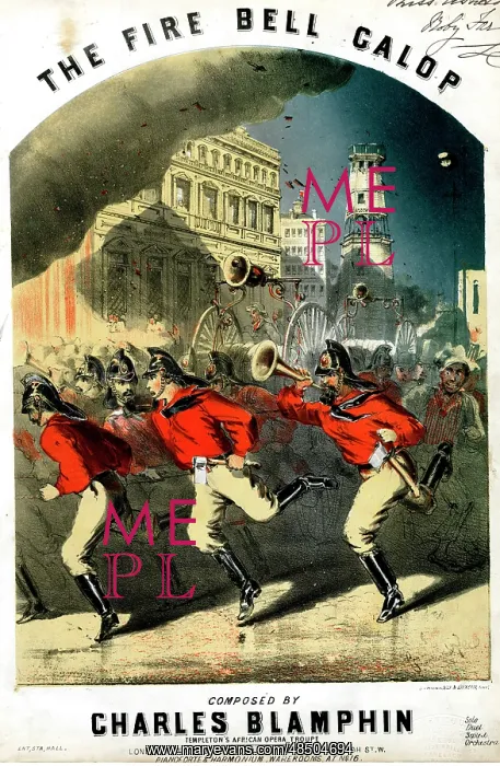  : Music cover, The Fire Bell Galop
