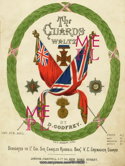 : Music cover, The Guards Waltz : Music cover, The Guards Waltz