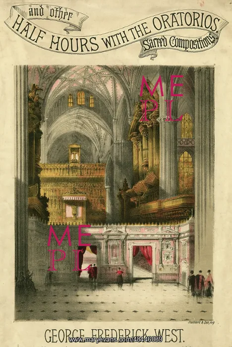  : Music cover, Half Hours with the Oratorios