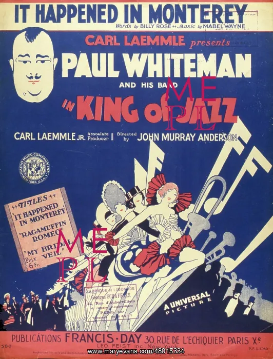  : Music cover, It Happened in Monterey