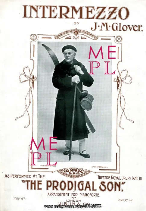 : Music cover, Intermezzo, The Prodigal Son : Music cover, Intermezzo, The Prodigal Son