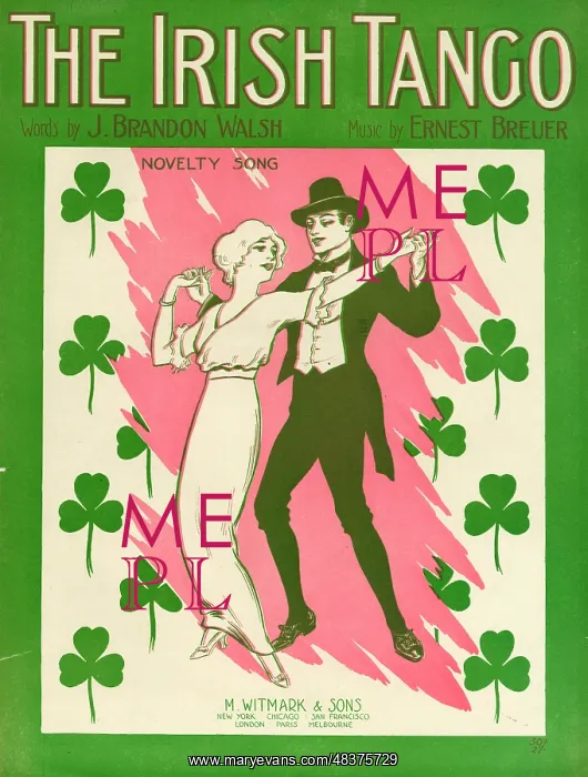 : Music cover, The Irish Tango : Music cover, The Irish Tango