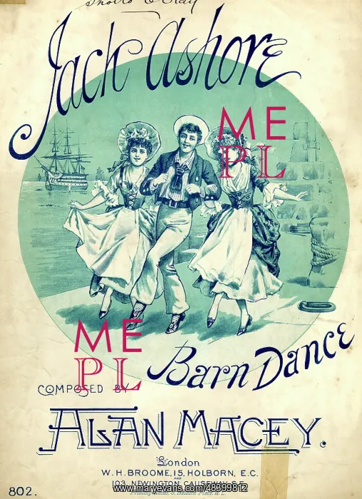 : Music cover, Jack Ashore Barn Dance : Music cover, Jack Ashore Barn Dance