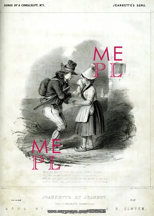 : Music cover, Jeannette et Jeannot, Jeannette's Song : Music cover, Jeannette et Jeannot, Jeannette's Song