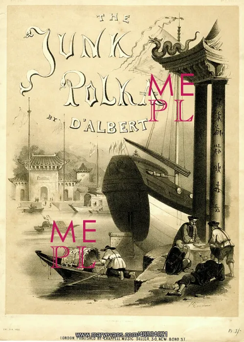  : Music cover, The Junk Polka by D'Albert