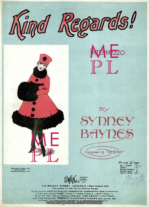 : Music cover, Kind Regards! Intermezzo : Music cover, Kind Regards! Intermezzo