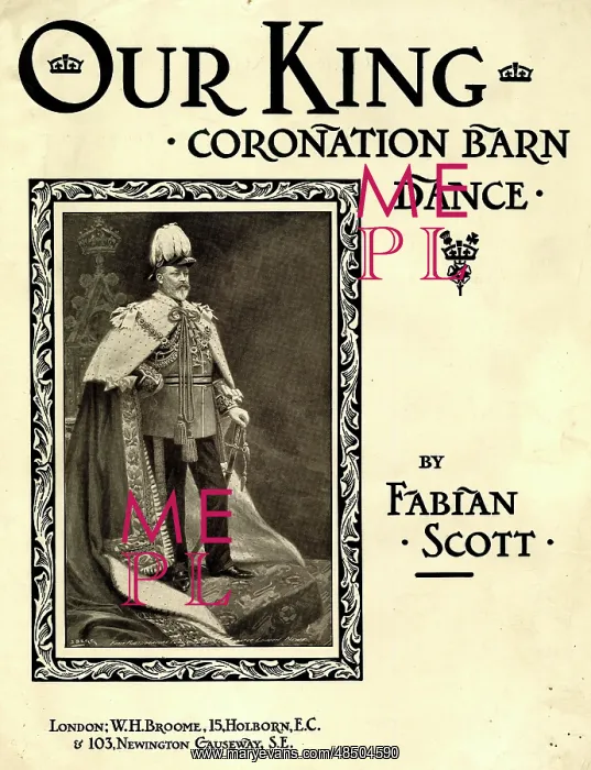 : Music cover, Our King, Coronation Barn Dance : Music cover, Our King, Coronation Barn Dance