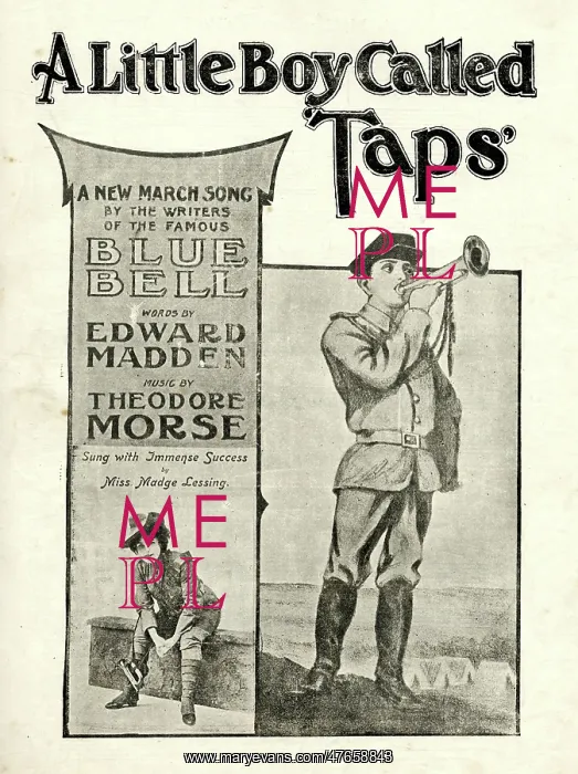 : Music cover, A Little Boy Called Taps : Music cover, A Little Boy Called Taps