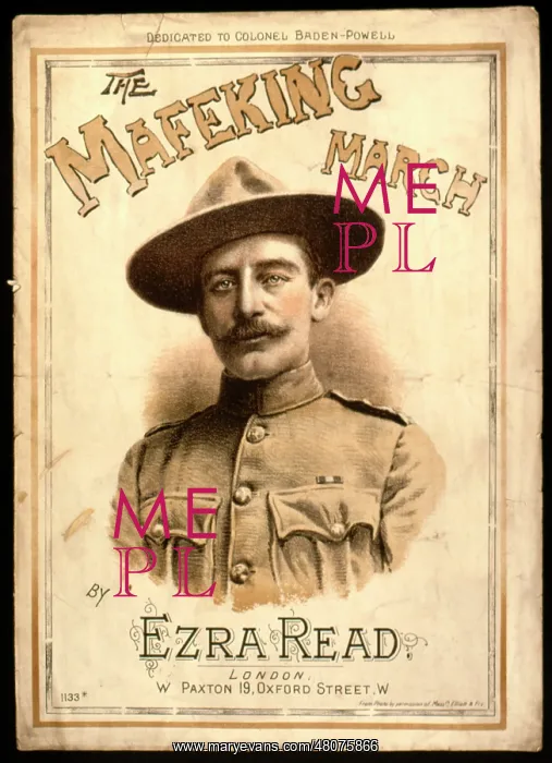: Music cover, The Mafeking March : Music cover, The Mafeking March