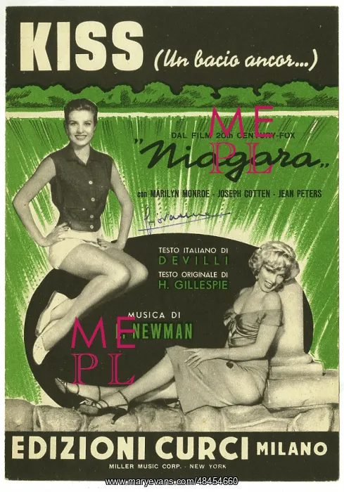 : Music cover, Marilyn Monroe in Niagara : Music cover, Marilyn Monroe in Niagara