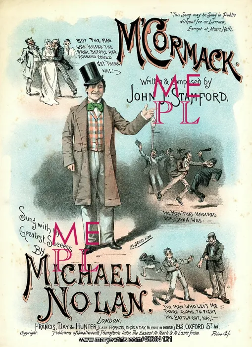 : Music cover, M'Cormack sung by Michael Nolan : Music cover, M'Cormack sung by Michael Nolan