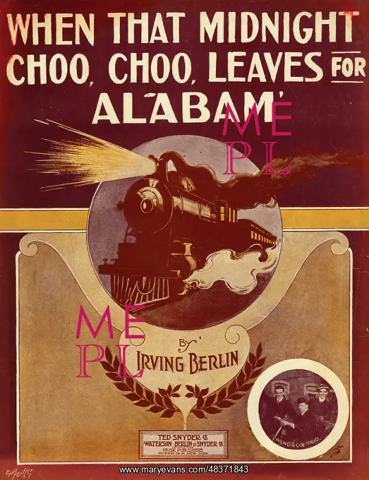 : Music cover, Midnight Choo Choo : Music cover, Midnight Choo Choo