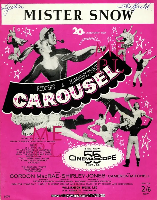 : Music cover, Mister Snow, from Carousel : Music cover, Mister Snow, from Carousel