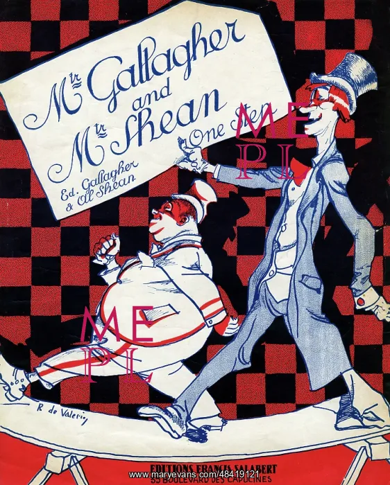 : Music cover, Mr Gallagher and Mr Shean One Step : Music cover, Mr Gallagher and Mr Shean One Step