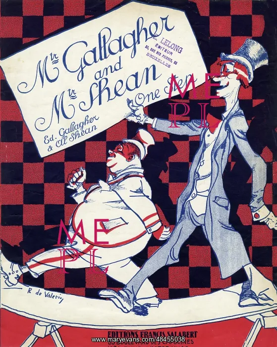  : Music cover, Mr Gallagher and Mr Shean One Step