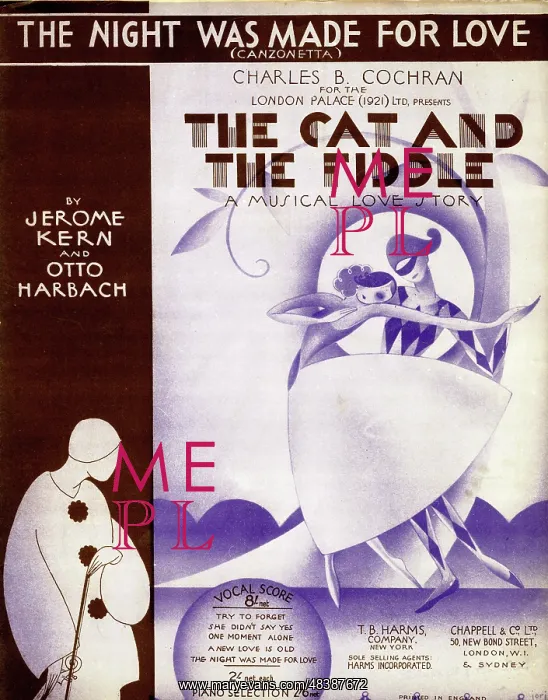 : Music cover, The Night Was Made for Love : Music cover, The Night Was Made for Love