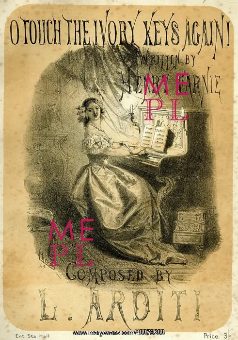 : Music cover, O Touch the Ivory Keys Again : Music cover, O Touch the Ivory Keys Again