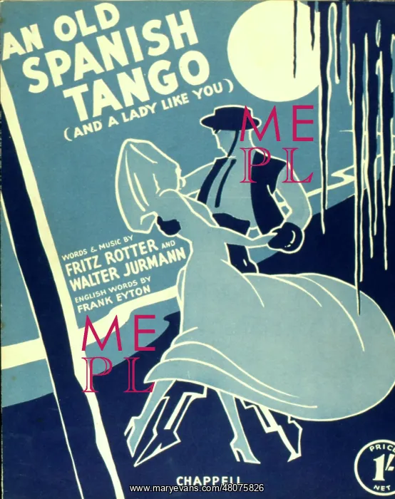 : Music cover, An Old Spanish Tango : Music cover, An Old Spanish Tango