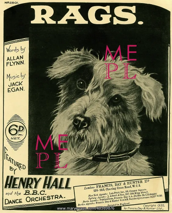 : Music cover, Rags : Music cover, Rags