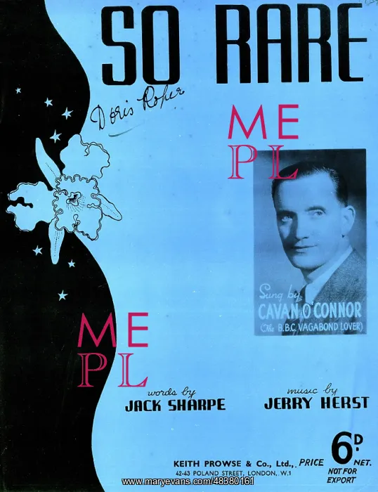 : Music cover, So Rare, Cavan O'Connor : Music cover, So Rare, Cavan O'Connor